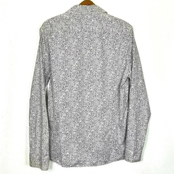 RW & Co Men's Large Button Down Long Sleeve Monstera Pattern Shirt Vacation Suit - Picture 2 of 9